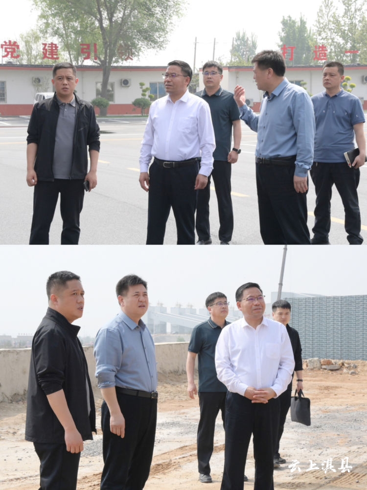 淇县县委书记杨建强到庙口镇调研重点项目建设情况