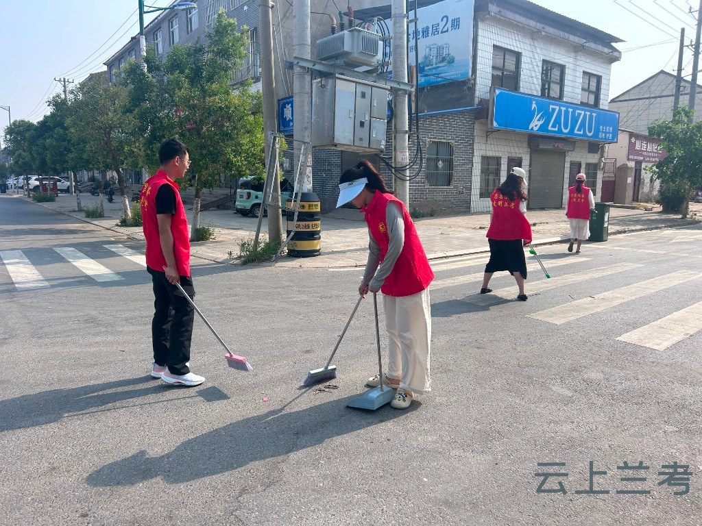 兰考县谷营镇:开展志愿服务一小时活动