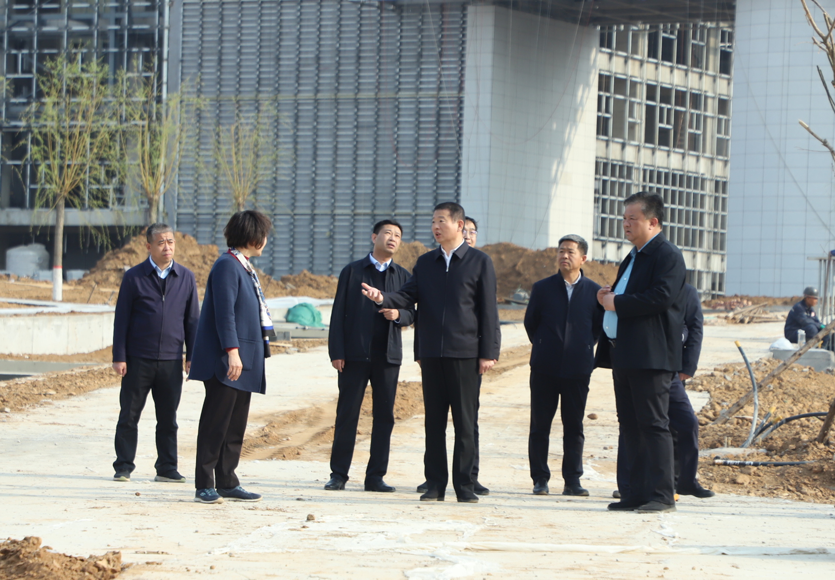 林州市王宝玉调研重点城建项目建设