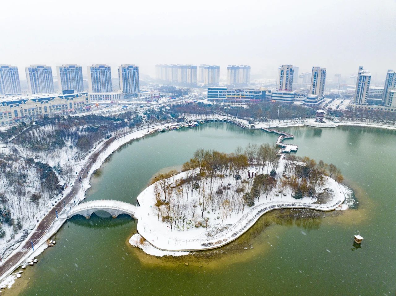 图说鹿邑丨雪景美如画