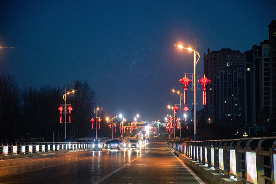 河南民权扮靓城区迎新春