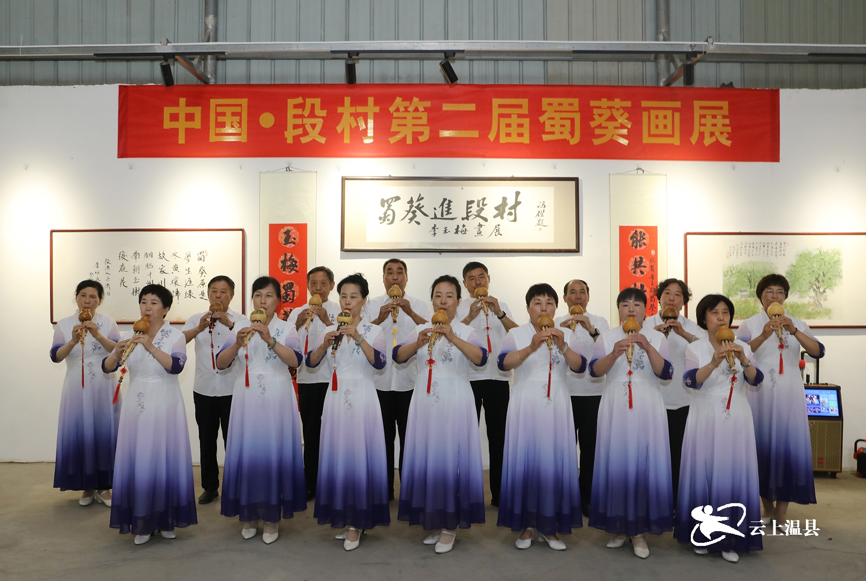 嗨翻天!温县段村蜀葵花海中